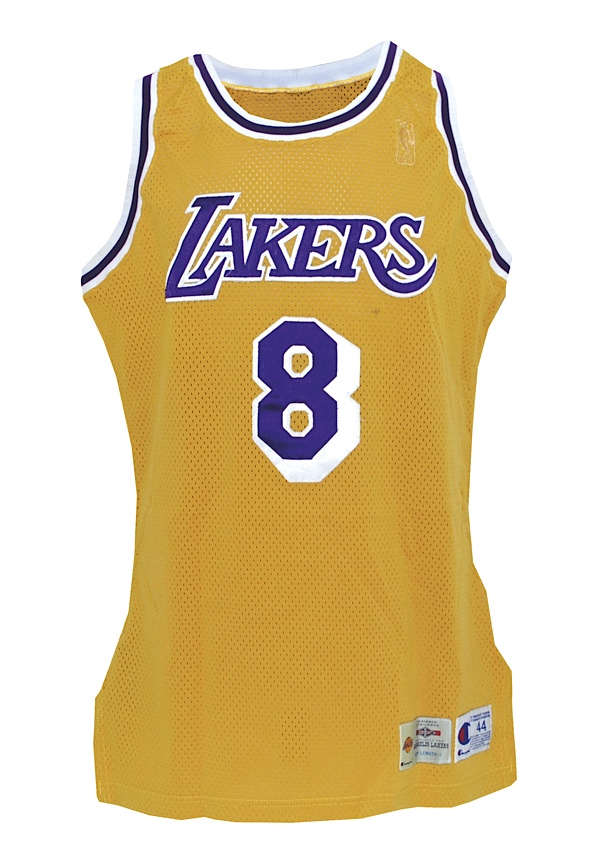 Sold at Auction: KOBE BRYANT GAME WORN LAKERS PRO MAGS ROOKIE
